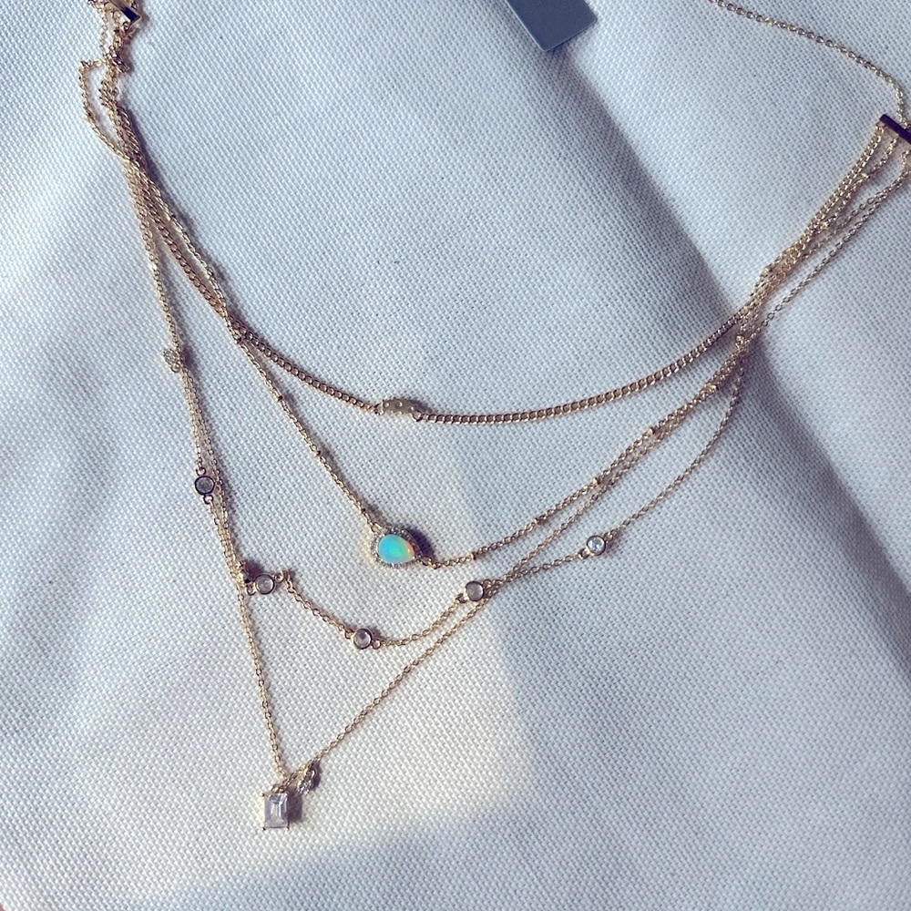 Beautiful 4 strand layered Opal necklace from Nordstrom. Brand new with tags